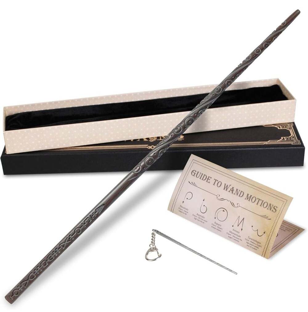 Magic Ranger Sirius Black Magic Wand Replica with Steel Core and Wand Motion Gui